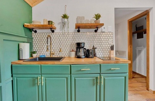 Canadensis Cabin | Elements Modern Cabin | Poconos Pickleball Firepit