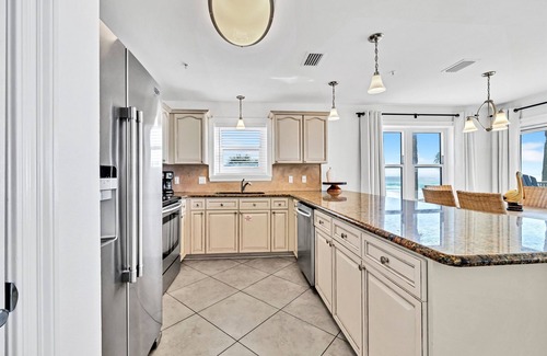 Crystal Beach Condo | Emerald Dunes 201 | Beachfront | Heated Pool+ Spa | Updated | Gated | Beach Gear