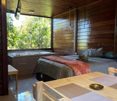 Lavras Novas House | Encanto da Mata - Chalé Embaúba - Lavras Novas MG