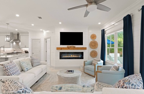 Demere Park House | Enchanted Hideaway, Stunning Home Steps Away from the Beach, Private Heated Pool!