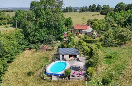 La Lande-de-Goult Cottage | Enjoy Ecouves Terraces with Spa and Pool