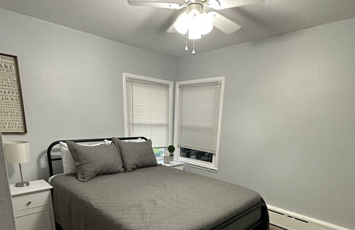 Shelbyville House | Enjoy your stay with a sandy beach on Gun Lake