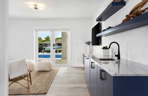 Venetian Shores House | Estate Home with Private Beach, Dock & Bay/Ocean Access