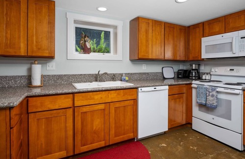 Hosford-Abernethy Condo | Exceptional Daylight Basement Location, Private Entrance, Cozy Patio Area w/ BBQ, Close 2 Everything