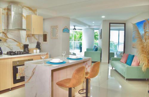 La Boquilla Apartment | Exclusivo apartamento de lujo frente al mar en Los Morros, con acceso directo y privado a la mejor playa de Cartagena
