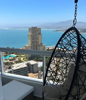 Concon Apartment | Exclusivo y Amplio Dpto Costa de Montemar con Vista al Mar