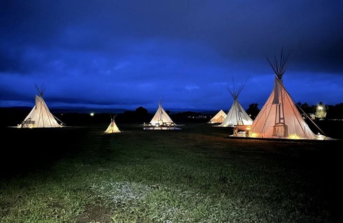Fort Washakie RV Rental | Experience Pet-Friendly Perfection: Classic Tipi Glamping Near Wind River Mountains, WY