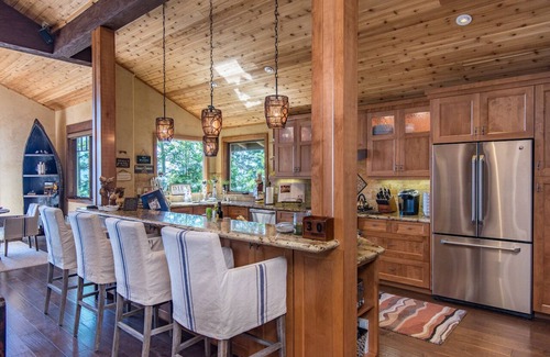 Tahoe City House | Fabulous Lakefront Home in Carnelian Bay with dock and hot tub.