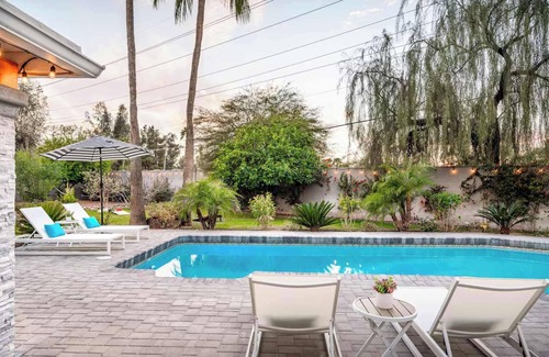 Paradise Valley Village House | Family Pool House Oasis with Game Room!
