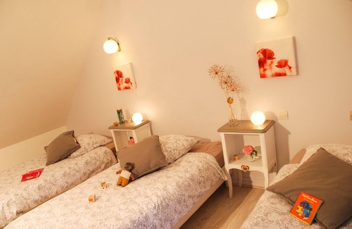 Vallieres-les-Grandes House | Family room-Ensuite-Park view