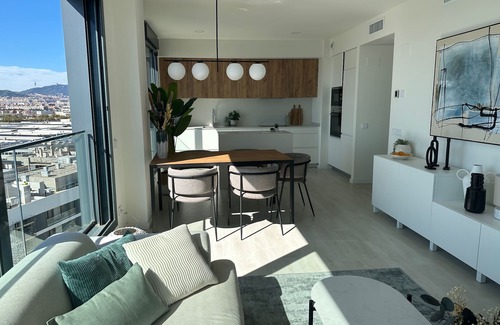 Badalona Apartment | Fantastic apartment right on the beach in Barcelona, with balcony and pool!