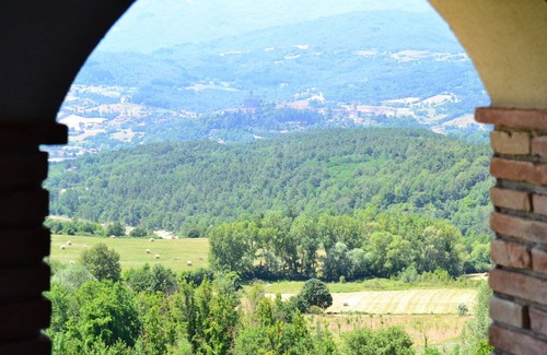 Poppi Apartment | Farmhouse in Tuscany with Pool and Valley Views