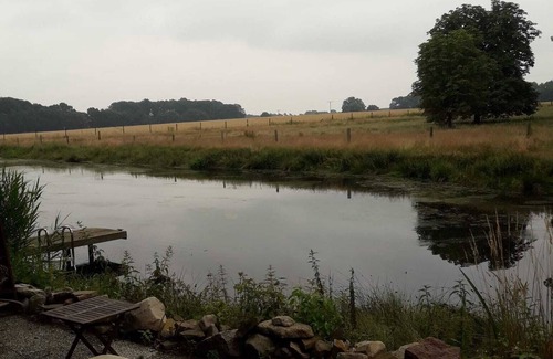 Eggermuhlen Cabin | Ferienhütte am Privatsee, Fischen, Schwimmen, Reiten, Wandern und Radeln