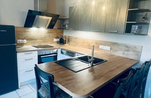 Haundorf Apartment | Ferienwohnung mit großzügigem, offenem Wohn-/Essbereich
