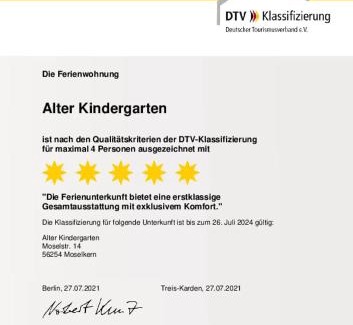 Moselkern Apartment | Ferienwohnung Moselallee 5 Sterne