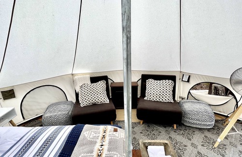 Bitely Cabin | Ferned Creek bell tent Lux-camping/glamping:)