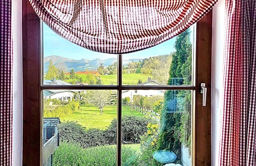 Oberreute Apartment | FewoBergblick 6Pers Balkon Garten Hund Ski nähe Buchenegger Wasserfälle Eistobel