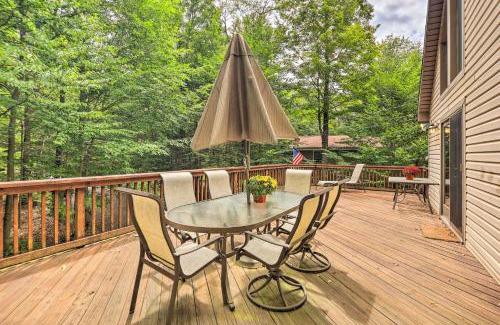 Gouldsboro House | Fire Pit, Indoor Pool Access Big Bass Lake Cabin