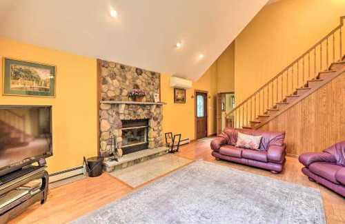 Gouldsboro House | Fire Pit, Indoor Pool Access Big Bass Lake Cabin