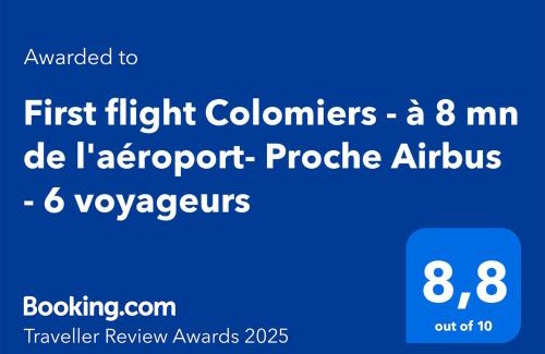 Bascule - Oratoire Apartment | First flight Colomiers - à 8 mn de l'aéroport- Proche Airbus - 6 voyageurs