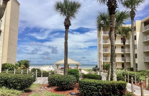 New Smyrna Beach Condo | First Floor Paradise - 2BR Condo - Just Steps to the Beach!