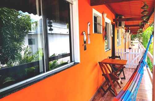 Taperapua Beach Apartment | First floor private balcony and hammock