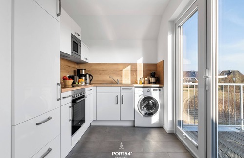 Busum Apartment | Fischers Koje in Büsum with sauna, parking lot and WLAN