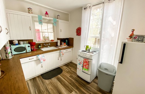 Pedernales Bend Cottage | Flamingo Cottage looking at the Pedernales River