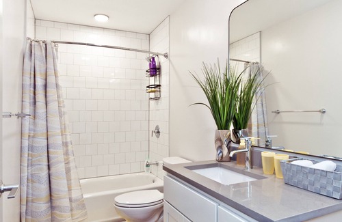 West End Apartment | floor to ceiling windows with views