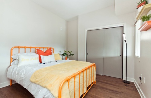 West End Apartment | floor to ceiling windows with views