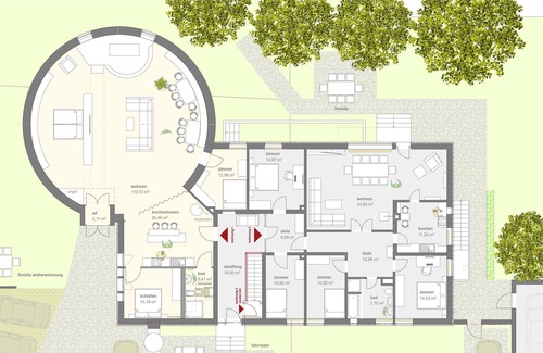 Kelheim Condo | formerly. Church + pastor's apartment for up to 18 people, garden, terrace, BBQ