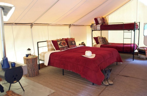 Trego RV Rental | Fortine Creek Campground - Glamping Tent