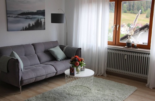 Baiersbronn Condo | Freshly renovated, bright and friendly apartment with a view of the woods