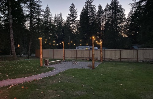 Paradise Estates RV Rental | Full hook-up RV tent site in Paradise Estates