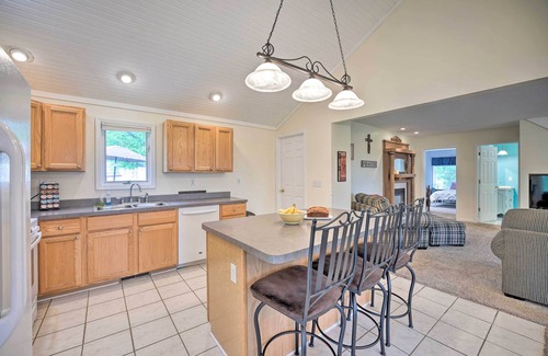 Onsted House | Furnished Deck & Playset: Irish Hills Farmhouse!