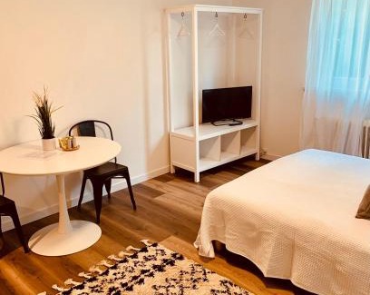 Homburg Apartment | Gästehaus zur Uni Klinik Exklusives Apartment mit Küche und Badezimmer