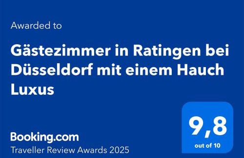 Ratingen House | Gästezimmer in Ratingen bei Düsseldorf mit einem Hauch Luxus