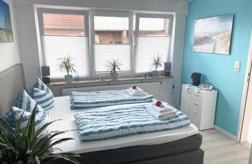 Westeraccumersiel Apartment | Gästezimmer Lütje Wattwurm