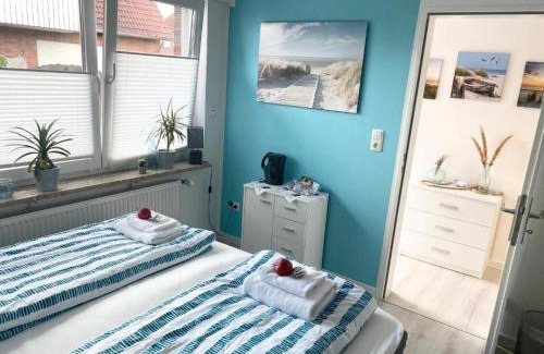 Westeraccumersiel Apartment | Gästezimmer Lütje Wattwurm