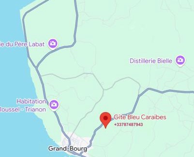 Grand-Bourg Apartment | Gîte Bleu Caraïbes - Vue mer