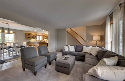 Waverly House | Game Room + Patio: 'Bremer House Waverly Rental'