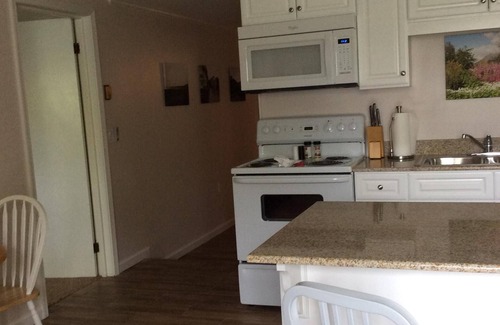 Westfield Apartment | Garden View Deck Private Unit. Historic 1830's Updated unit wi/fi, AC, Smart TV