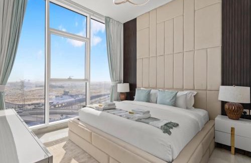 Dubai Apartment | Gemz Luxury Escape 2BR w Private Pool and Study-07