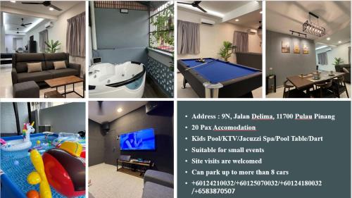 Taman Islands Glades House | GEORGETOWN 18Px 5R4B V KTV & JACCUZI SPA & POOL TABLE NEAR USM & LAM WAH EE HOSPITAL & HAN CHIANG HIGH SCHOOL - kids pool no more