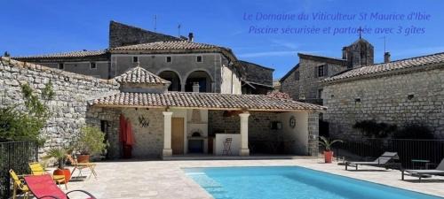 Saint-Maurice-d'Ibie House | Gite les Oliviers - Le Domaine du Viticulteur - St Maurice d Ibie