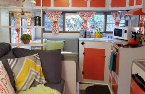 Bryson City RV Rental | Glamping in a 1965 Vintage Camper!