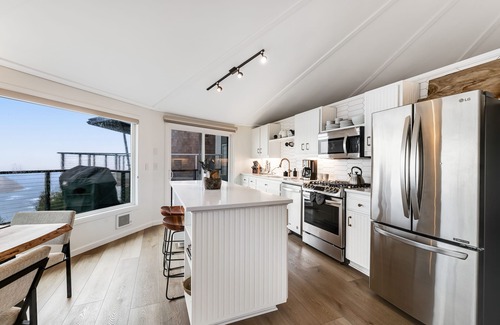 Oceanside House | Gorgeous Ocean View Home with High-Speed WiFi, Gas Fireplace, and Private W/D