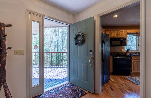 Glenville House | Gorgeous Waterfront Mountain Retreat with Firepit and Waterfall