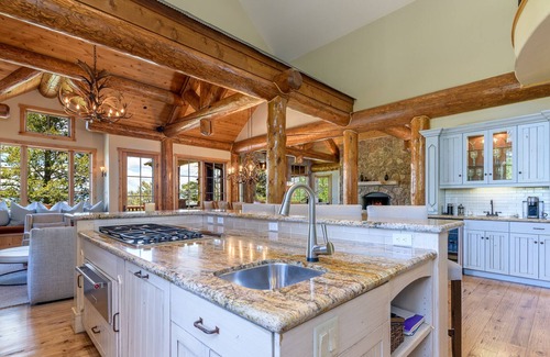 Edwards House | Grand Mountain Estate by InvitedHome | Luxe Interior, Panoramic Views, Hot Tub