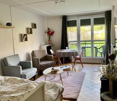 Adamville Apartment | Grand studio avec terrasse et jardin